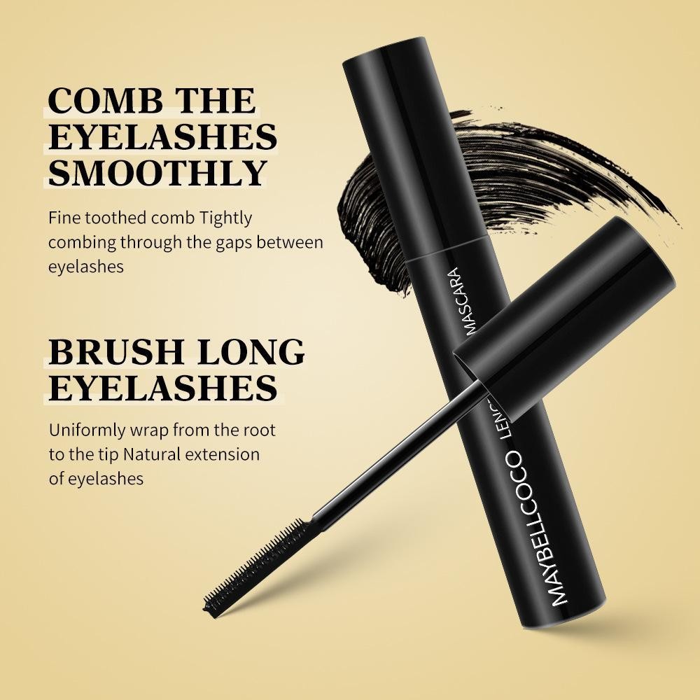 Mascara mi dày đặc chống thấm nước Uốn khô nhanh Dung tích trang điểm lớn S9c7