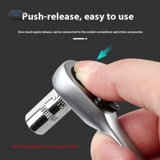 ELBBKG Ratchet Cờ Lê Đầu 1 / 4 "72 Răng Phát Hành Nhanh Ổ Cắm Bộ Lục Giác Mô-men Xoắn Dụng Cụ Cho Ô Tô Mới DIY Sửa Chữa Tay