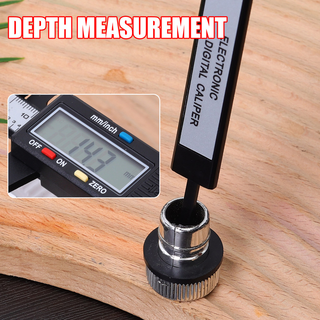 Máy Đo Điện Tử Kỹ Thuật Số Caliper Vernier Caliper Thước Micromet Sợi Carbon Nhựa Đo Dụng Cụ Đo Dụng Cụ