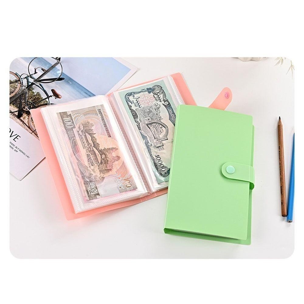 Album sưu tập hóa đơn  100, Sách lưu trữ tiền dung lượng lớn không thấm nước, Nhãn dán sách lưu trữ túi lá bên trong