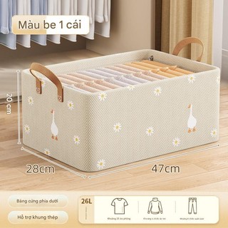 Hộp Bảo Quản Quần Áo Khung Thép – Gấp Gọn, Bền, Chống mốc