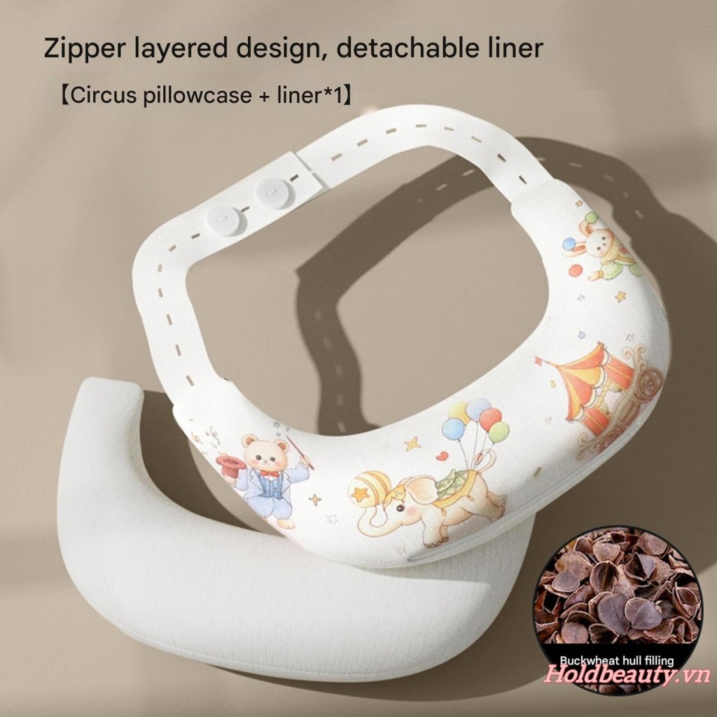Bé Torticollis Corrector Gối hỗ trợ cổ sơ sinh có thể điều chỉnh để đi du lịch Đệm mềm khi ngủ