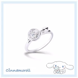Cinmamoroll Moissanite Series Chó Lớn Hạnh Phúc Cà Phê Đơn Nhẫn Kim Cương Thời Trang Cao Cấp Phụ Kiện Tay