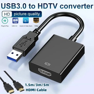 Bộ chuyển đổi USB 3.0 sang HDMI 1080P cao cấp - Hỗ trợ PC laptop TV Win XP/7/8/10/11 âm thanh hình ảnh rõ nét sắc sảo