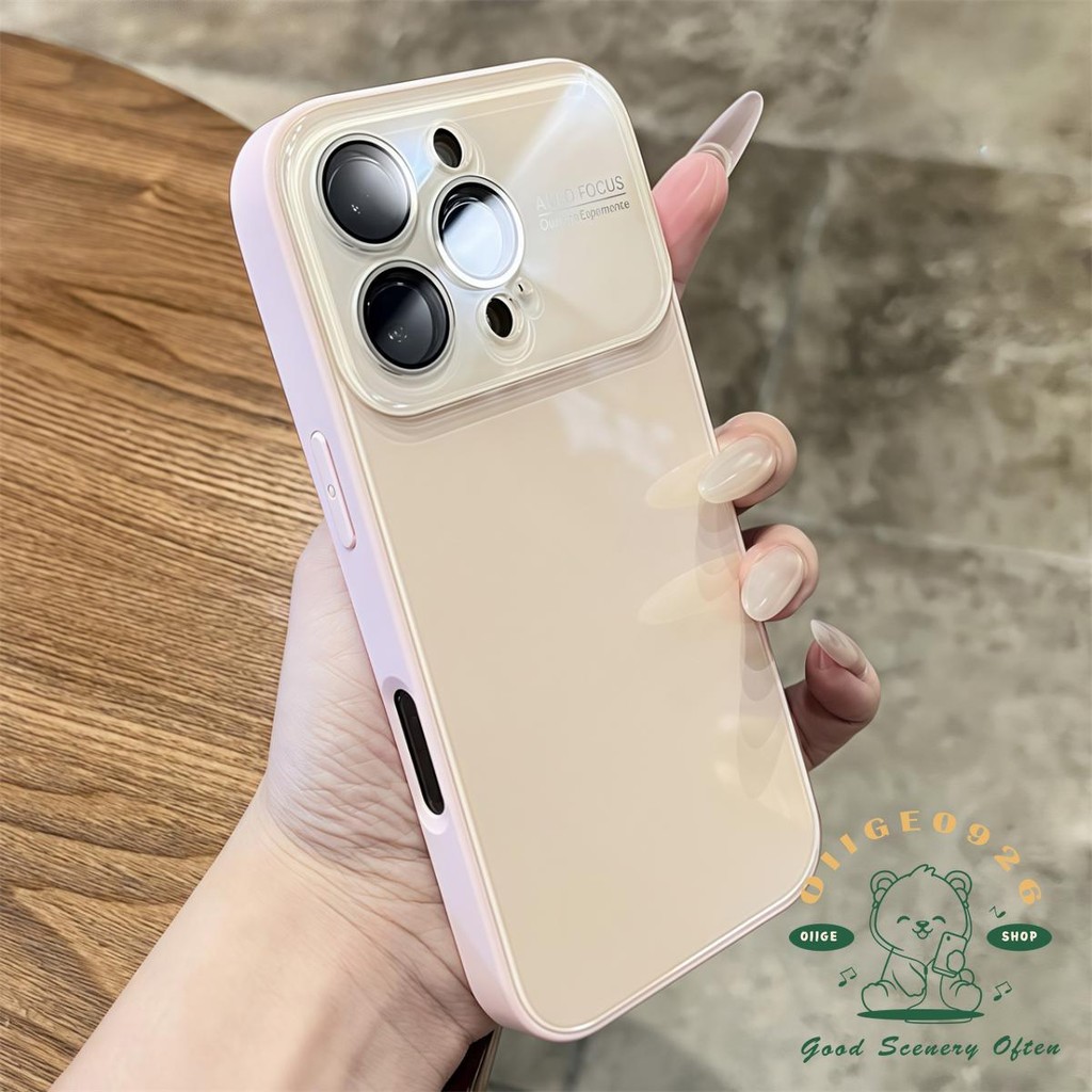 Vỏ kính nhạy cảm với da Macaron Vỏ điện thoại iphone16 Pro Max 15 14 13 vỏ cho vỏ iPhone Vỏ mềm silicon TPU chống sốc