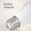 Bóng đèn LED ba màu OIMG E27 3W 5W 7W 9W 12W 15W 18W 25W 200V Ánh sáng ấm 3000K / Ánh sáng trắng 6000K / Ánh sáng trung tính 4000K