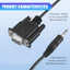 Cáp nữ DB9 9 Pin VGA, DB 9 Nữ sang TRS 3.5mm (1 / 8in) TRS Stereo Nam Cáp dữ liệu nối tiếp-6 Feet