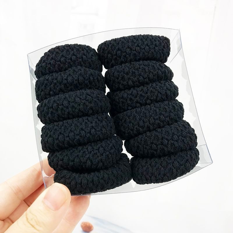 Dây Buộc Tóc Đuôi Ngựa Độ Đàn Hồi Cao, Đầu Bóng Cao Su - Tiện Lợi Và Thoải Mái