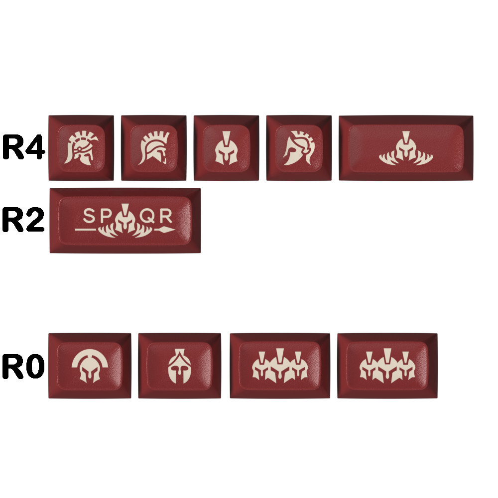 SA Chiều Cao Hoạt Hình Độc Đáo Nút Hai Màu Sáng Tạo Độc Đáo Trục Bàn Phím Đa Năng Keycap / miju