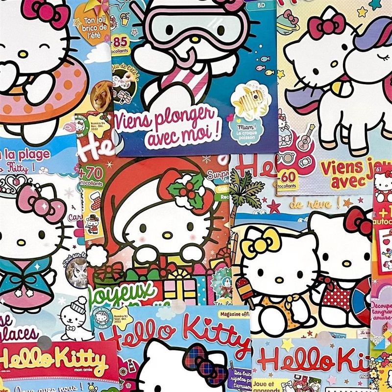 HelloKitty Poster Trang trí nhãn dán tường phòng ngủ