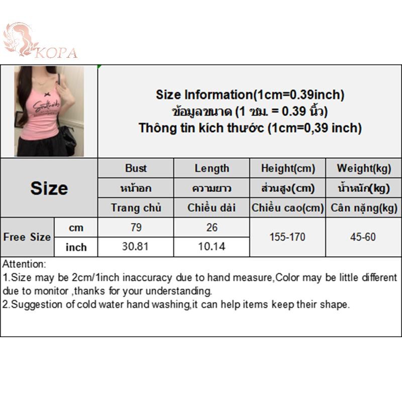KOPA CamisoleSlim Gợi Cảm In Chữ, Ren Chắp Vá Không Tay Có Miếng Lót Ngực - VN