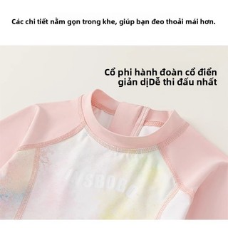 Đầm bơi dài tay chống nắng cho bé gái - Váy tắm liền thân nhiều màu dễ thương mùa hè