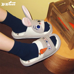 Dép vải lanh cotton chống trượt thoáng khí thấm hút mồ hôi Xuân hè Giày sàn phòng điều hòa không khí Dép Judy dễ thương Dép xỏ ngón Dép cotton