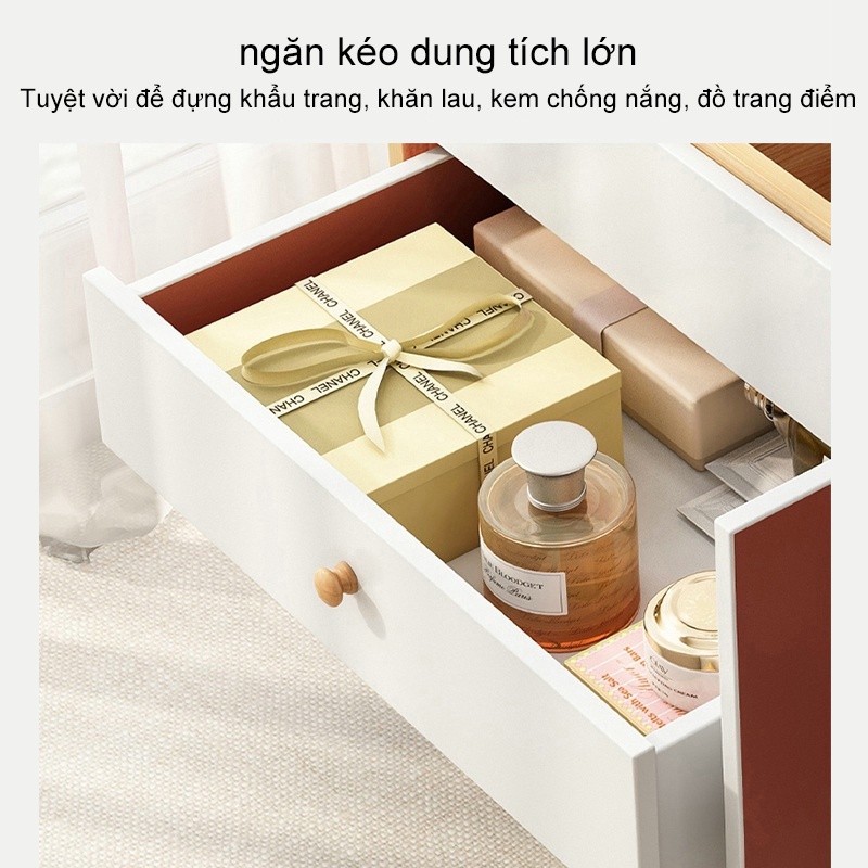 SUNNY Bàn trang điểm ngồi bệt đa năng kết hợp kệ tab đầu giường tiện lợi hiện đại