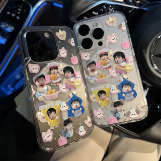 Ốp điện thoại hoạt hình Shatou Avatar cho iPhone16 15 14 11 13 12 X XS Pro Max XR Mini Xr 7 8 Plus Vỏ bảo vệ từ tính chống sốc trong suốt không màu vàng