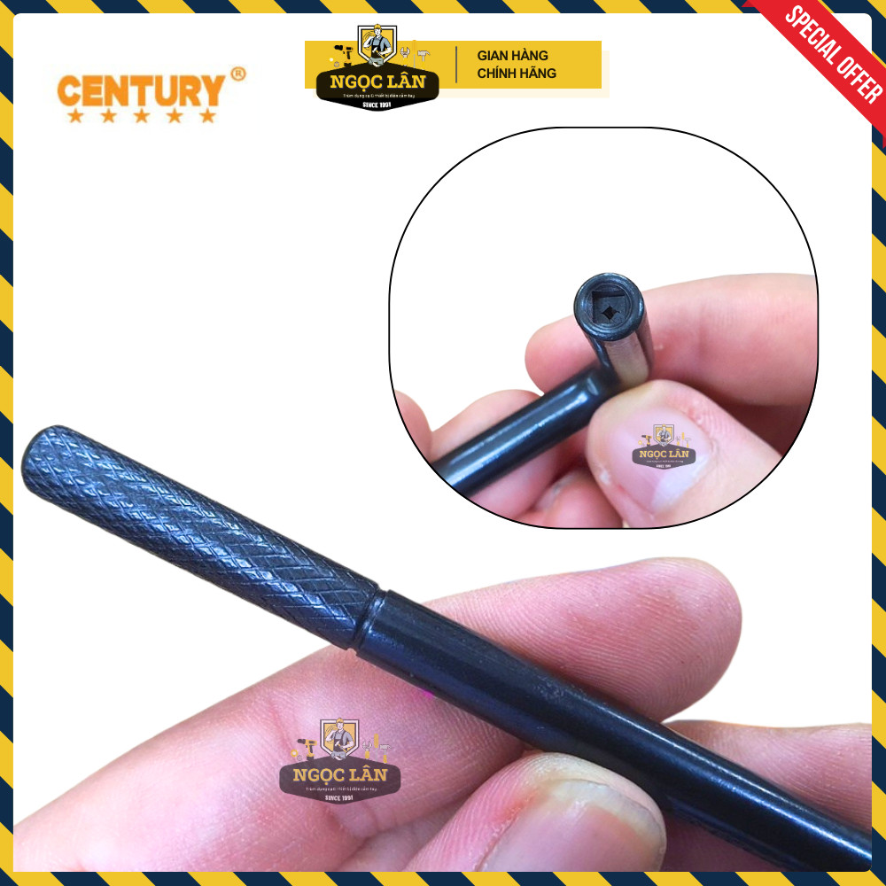 [Chính hãng] Dụng cụ, cần chỉnh cò súp bắp (xupap) xe máy Century chữ L dài 130mm cao cấp