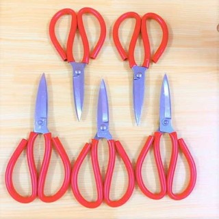 Kéo Cắt Gà Cán Đỏ Sắc Bén 23cm,Kéo Làm Bếp Đa Năng Cán Bọc Nhựa Đỏ