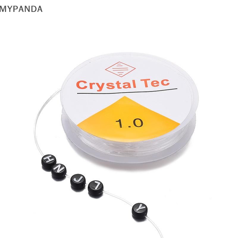MYPANDA Dây thun trong suốt 0.5 - 1mm với pha lê nhỏ, phù hợp DIY vòng tay