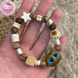 Moonlights Mới Dễ Thương Vòng Tay Nhỏ Dành Cho Nữ Thời Trang Ngộ nghĩnh Hoạt Hình Động Vật Đính Hạt Vòng Tay Hợp Thời Trang Cặp Đôi Người Bạn Trang Sức Quà Tặng EN