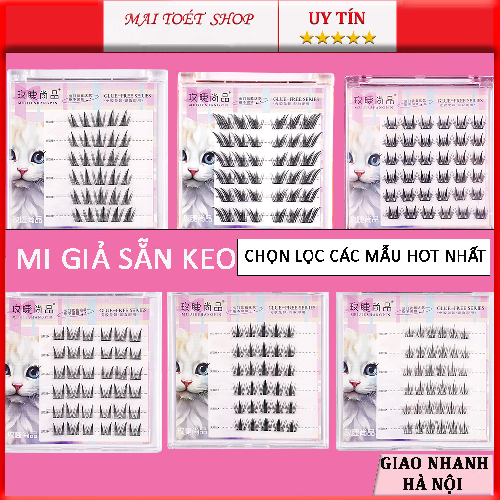 31 mẫu lông mi tự dính chọn lọc được lượng mua nhiều nhất, lông mi giả sẵn keo không cần dùng keo