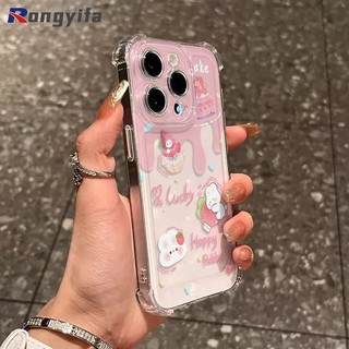 Ốp Điện Thoại Hình Thỏ Hoạt Hình Cho Tecno POP 10 9 8 7 6 5 4 Lite Air 2 2F Pova 7 6 5 4 3 2 Pro Neo 2 Curve 5G 4G Vỏ Bốn Ngôi Trong Suốt Cặp Đôi Dễ Thương Ốp Lưng Mềm