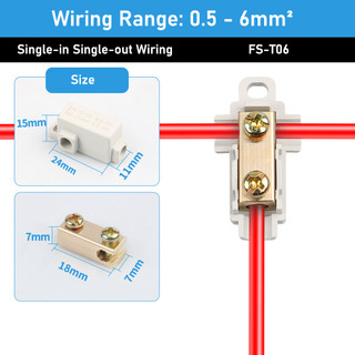 10 cái/bộ hộp đầu cuối cáp điện T06/T16, phù hợp với nhiều loại dây cáp, hiệu quả và bền bỉ, kết nối nhanh chóng