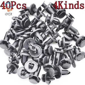 40 Chiếc Xe Nhựa Đinh Tán Ốp Lưng Giữ Chốt Bùn Nắp Đẩy Kẹp Pin VN