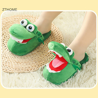 Zthome Hoạt Hình Cá Sấu Cotton Dép Di Chuyển Vui Nhộn Đi Bộ Với Miệng Mở Và Quà Tặng HOT