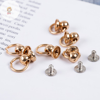 Twe 10 Chiếc 8 Mm Nút Kim Loại O Nhẫn Đinh Vít Thủ Công Túi Điện Thoại Vít Móng Tay Đinh Tán VN
