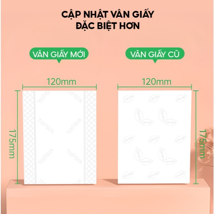 Giấy ăn gấu trúc Top Gia khăn giấy rút thùng 46 gói tiện lợi thận thiện môi trường mềm mịn tiết kiệm AMIZIN