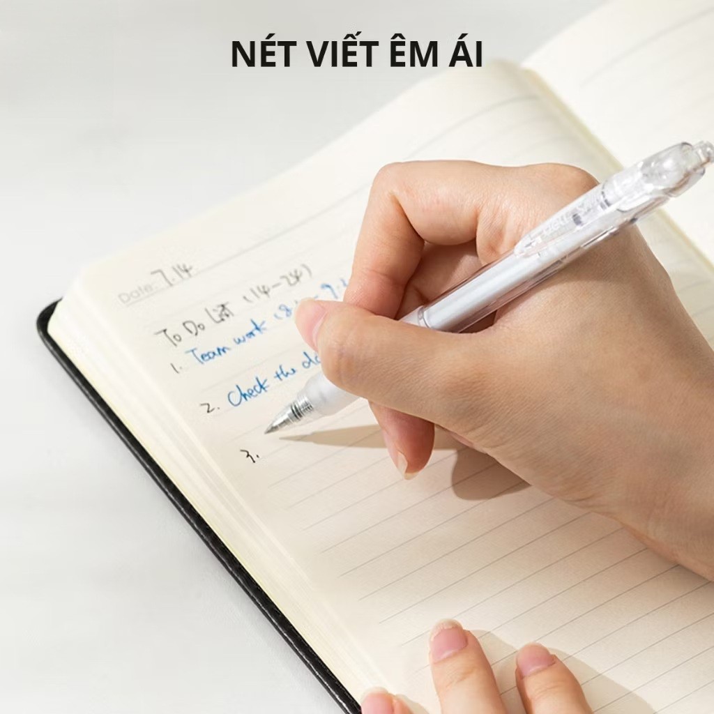 Bút Gel, Bút Bi Nước Mực Xanh EG057 Mực Gel Trơn Tru Nhanh Khô Cho Học Sinh Sinh Viên