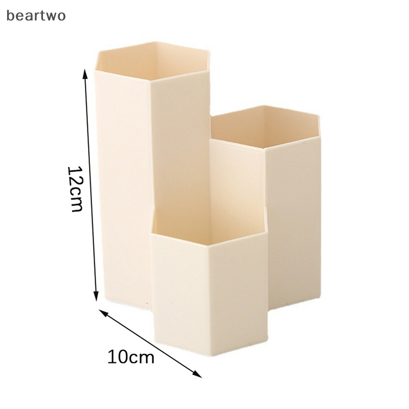 < Beartwo > 3 Lưới Mỹ Phẩm Bàn Chải Trang Điểm Hộp Bảo Quản Bàn Sắp Xếp Hộp Dụng Cụ Trang Điểm Đẹp