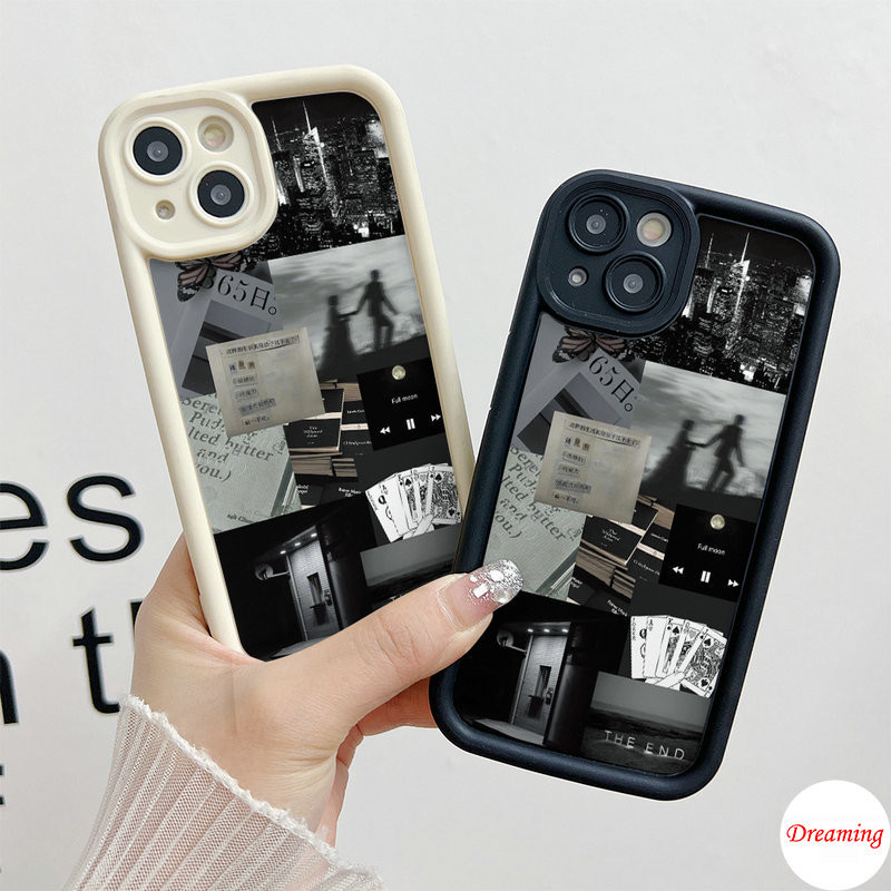 Ốp Lưng Cho Samsung Galaxy S24 S23 S22 S21 S20 Plus Ultra FE M55 M54 M51 A55 A54 A53 A52 A51 A50 A30S A73 A72 A71 A70 Thiết Kế Mắt Thiên Thần Chống Rơi Motif Shadow Nhãn Cắt