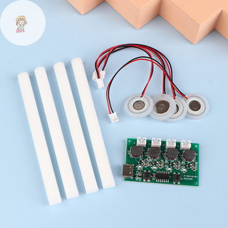 TWE DC5V Type-C Máy tạo độ ẩm DIY Bộ dụng cụ tạo sương mù Bảng mạch điều khiển 4 Tấm phim phun sương Mô-đun Oscillag VN