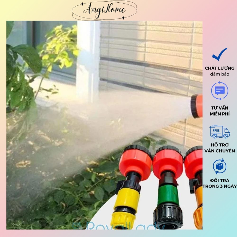 Đầu vòi phun rửa xe tưới cây đa năng tia nước phun sương mịn ANGIHOME