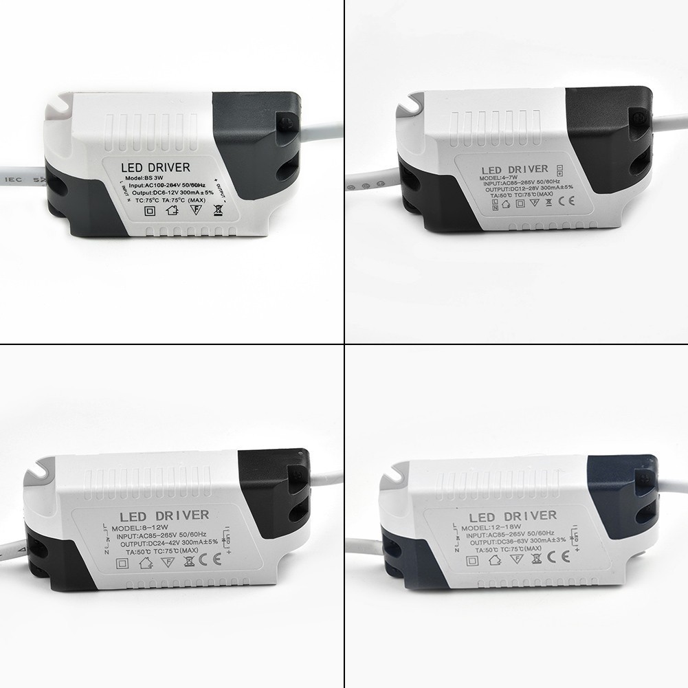 Alimentation LED Driver AC-DC – 300mA, Puissances 8-12W, Tension 85-265V, Neuf Sous Emballage