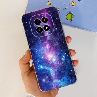 Ốp Chống Sốc Cho Realme V60 RMX3995 / Realme V60s RMX3996 Vỏ Trong Suốt Phi Hành Gia Hoa Phổ Biến Cho RealmeV60 Ốp Lưng