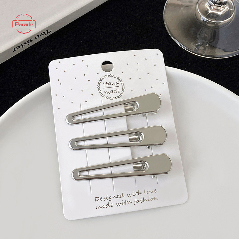 Diễu Hành 3 Chiếc Phong Cách Hàn Quốc Đơn Giản Thời Trang Kẹp Tóc Kim Loại Mỏ Vịt Kẹp Barrettes Kẹp Bên Nổ Kẹp Dành Cho Nữ Hợp Thời Trang Phụ Kiện Tóc VN
