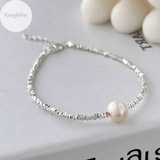 K2nightfee Dây chuyền xương đòn thời trang Bạc vỡ Vòng cổ ngọc trai không đều Vòng tay dành cho nữ Tiệc cưới Sinh nhật Vintage Trang sức Quà tặng VN