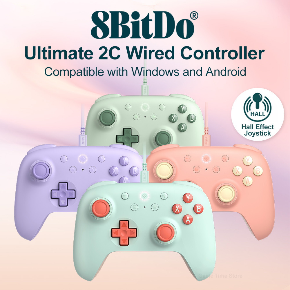 Bộ điều khiển có dây 8BitDo Ultimate 2C cho PC Android với kích hoạt ...