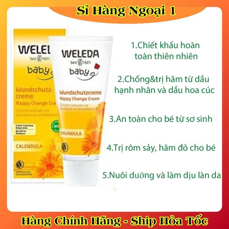 [Hàng nội địa Đức] Kem chống hăm WELEDA dòng hữu cơ cao cấp cho bé của Đức- 75mlDate mới nhất
