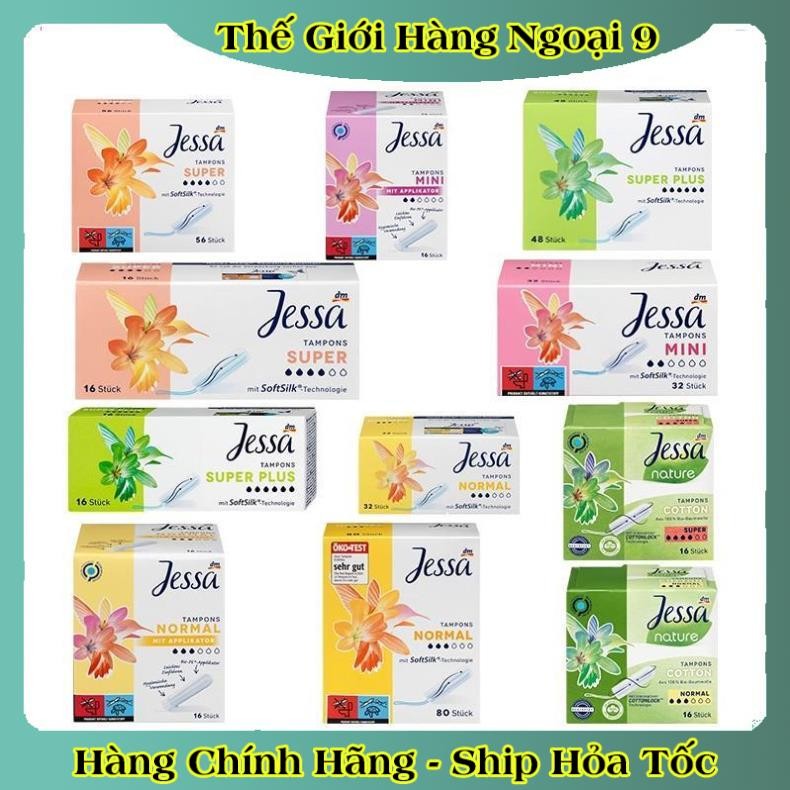 Băng vệ sinh Tampon Jessa hộp đủ size - Hàng Nội Địa Đức