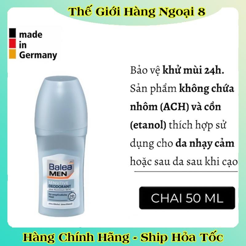 [Hàng nội địa Đức] Lăn khử mùi Balea men của Đức