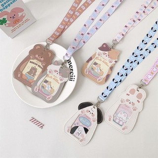 Giá đỡ Photocard ORDOBOX, Bảo vệ ảnh hoạt hình dễ thương, PU có dây buộc Hộp đựng thẻ Kawaii