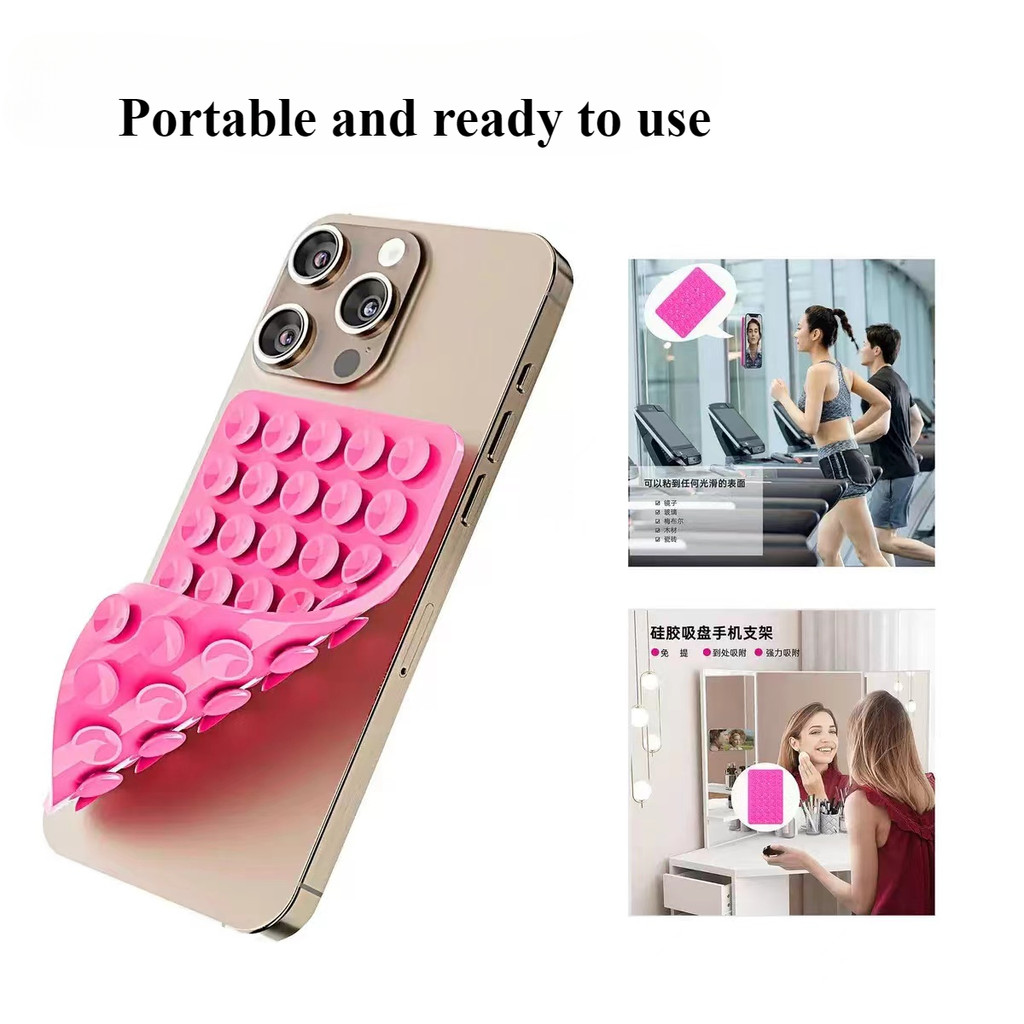 Nhiều Màu Sắc Octobuddy Hút Đa Năng Cố Định Silicon Đa Năng Điện Thoại Di Động Và Máy Tính Bảng Hai Mặt Cao Su Hút Giá Đỡ Chống Trơn Trượt Treo Tường Hút Cốc