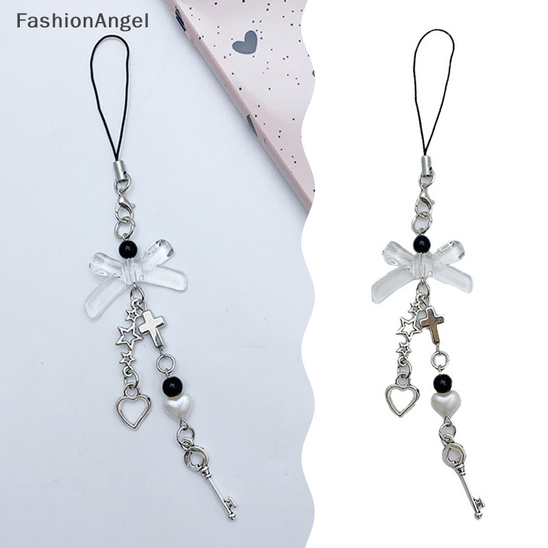 Fashionangel Thời Trang Sáng Tạo Handmade Ngọc Trai Hạt Nơ Dây Điện Thoại Mặt Dây Cung Ngôi Sao Móc Khóa Mặt Dây Chuyền Túi Mặt Dây Chuyền Trang Trí Quà Tặng
Móc khóa trái tim điện thoại Y2K