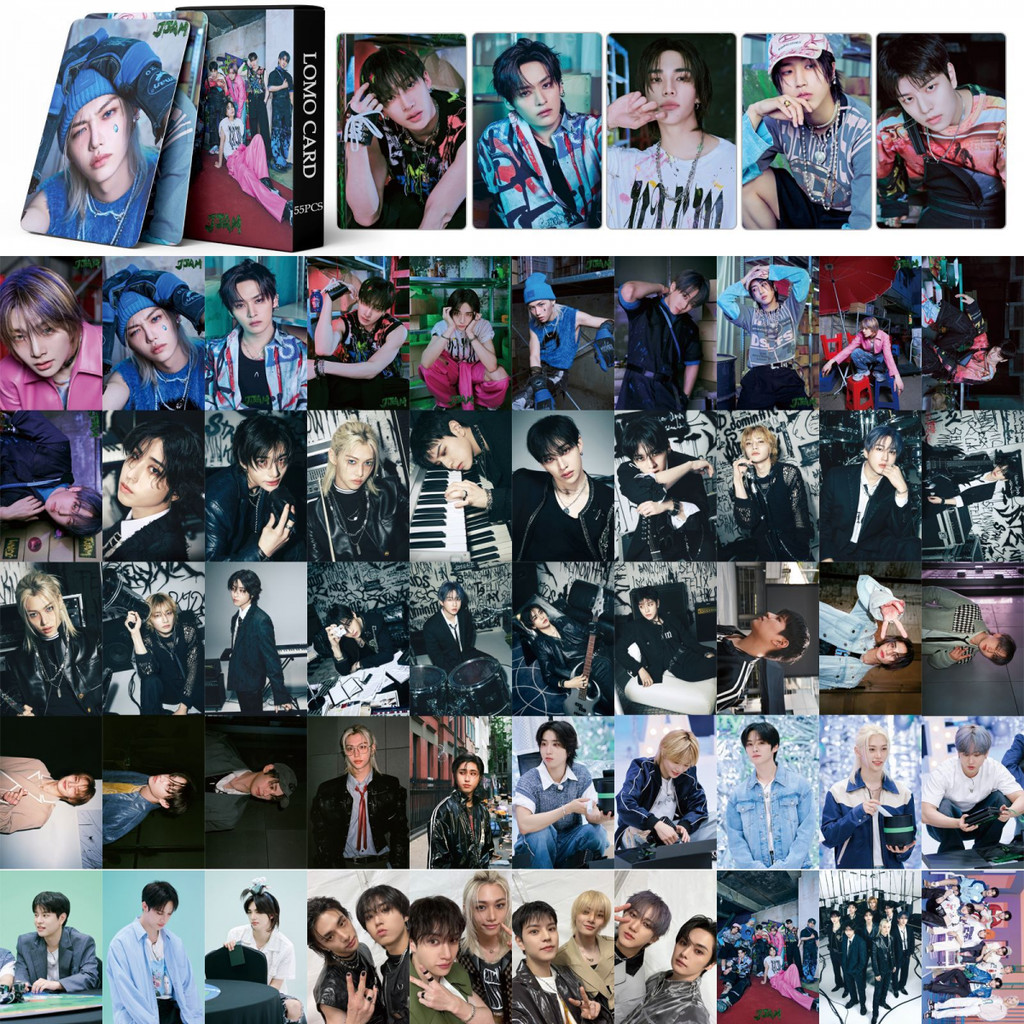 Linxx 55 Chiếc Stray Kids JJAM Album Lomo Card Kpop Photocards Bưu Thiếp Series