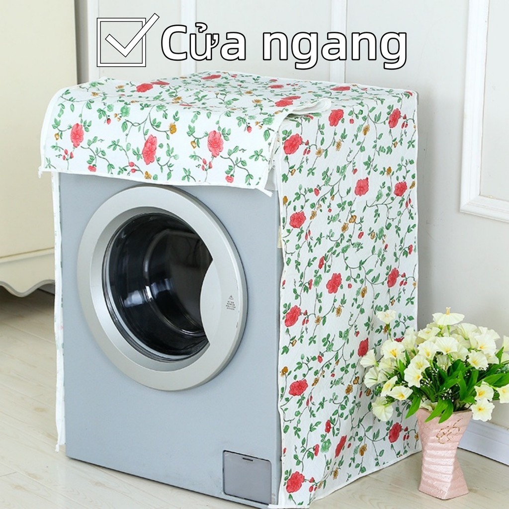 Bọc Máy Giặt Cửa Ngang Cửa Trên Loại Dày Chống Bụi Chống Nước, Áo Trùm Máy Giặt 7 8 9 10kg Che Phủ Kín Thân Máy FE123