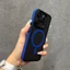 Mới Mờ Từ Tính Cho iPhone 16 ProMax Ốp Điện Thoại Chống Sốc Và Chống Rơi iPhone 11 12 13 14 15 16 Pro Max iPhone 14 / 15 / 16 Plus Màu Đen Vỏ Bảo Vệ Màu Trơn