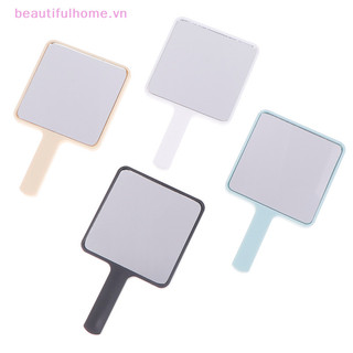 [Beautifulhome] Gương trang điểm cầm tay Gương trang điểm vuông có tay cầm Gương tay SPA Salon Gương nhỏ gọn Gương mỹ phẩm dành cho nữ [làm đẹp]